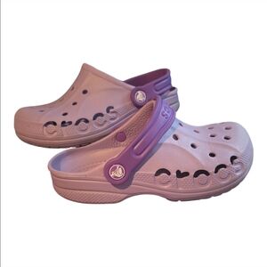 CROCS Kids' Lavender and Purple Clog-Size 4 Girl